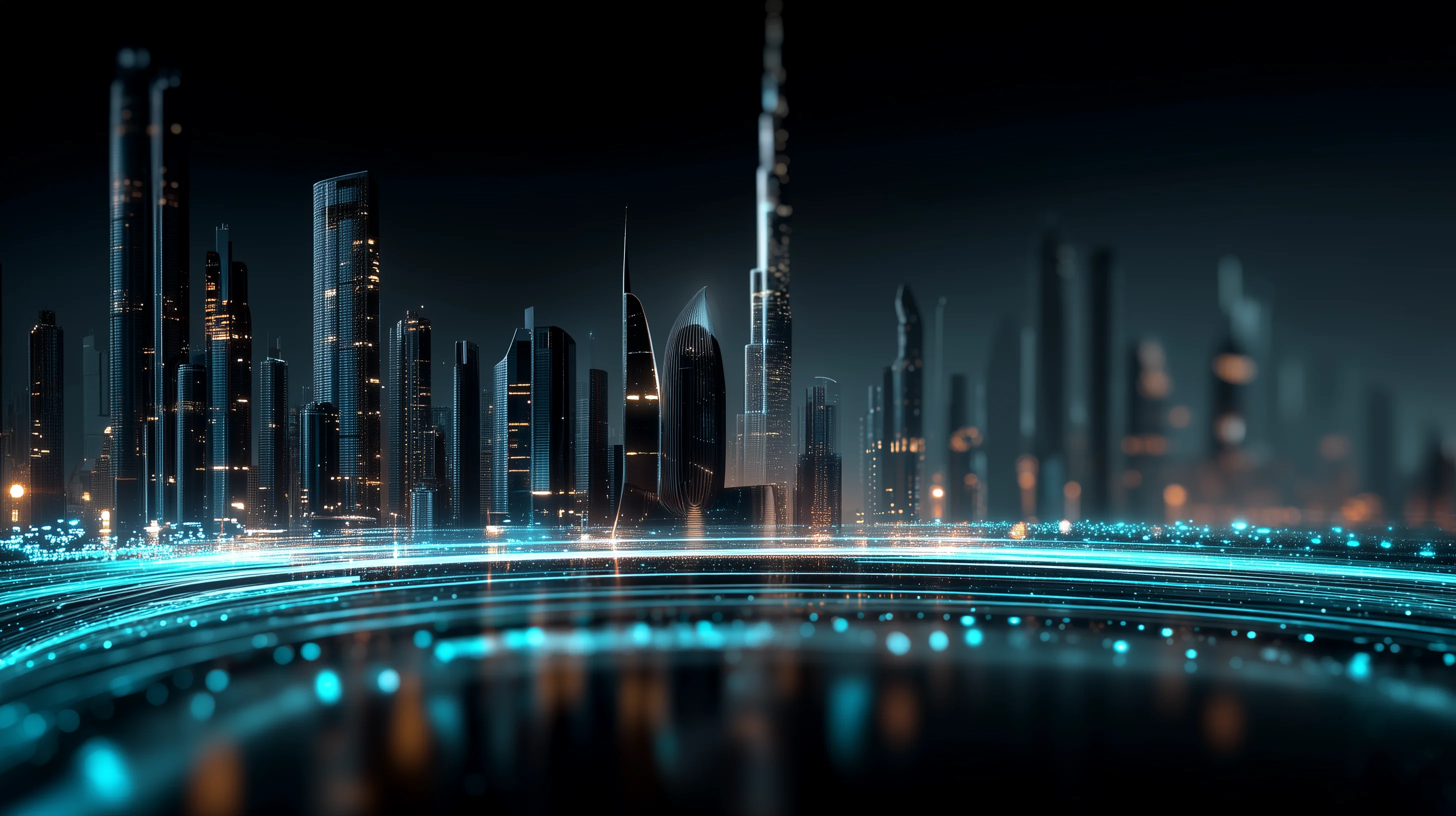 Dubai skyline featuring the Museum of the Future